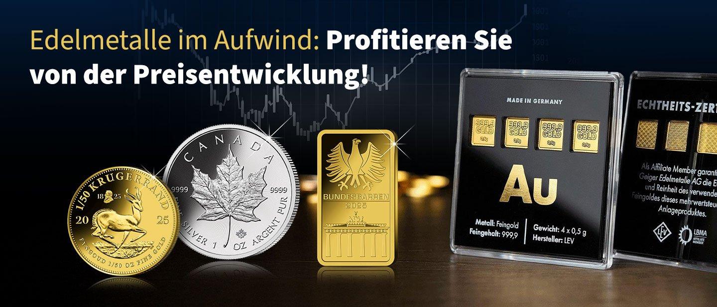 Edelmetall im Aufwind: Profitieren Sie von der Preisentwicklung!