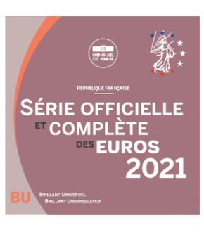 La série officielle et complète des Euros français 2021 BU