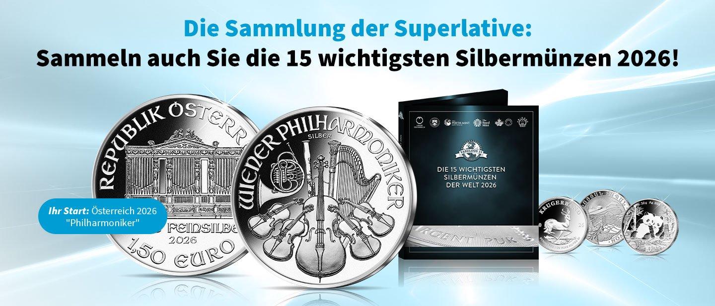 Fabulous 15: Die 15 wichtigsten Silbermünzen 2026