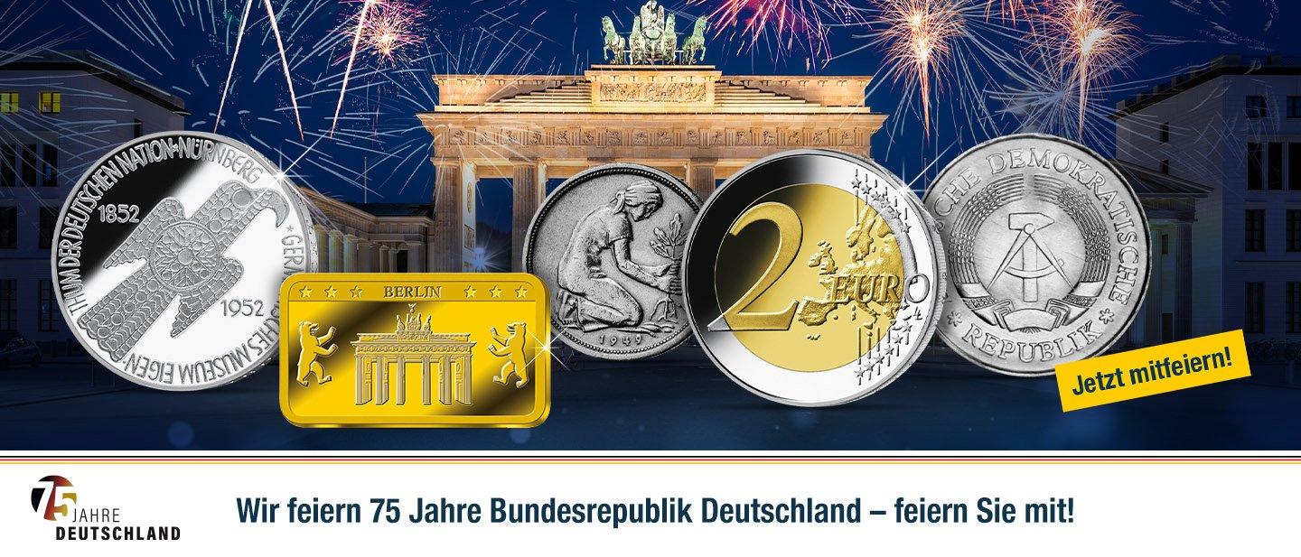 75 Jahre Deutschland Münzen