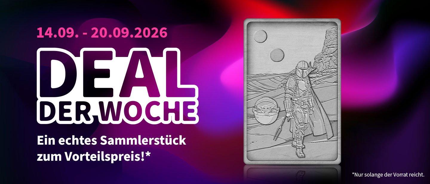Der vollversilberte STAR WARS™-Gedenkbarren „The Mandalorian™“!