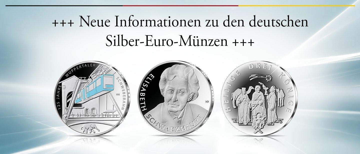 Neue technische Spezifikationen für deutsche Euro-Sammlermünzen aus Silber