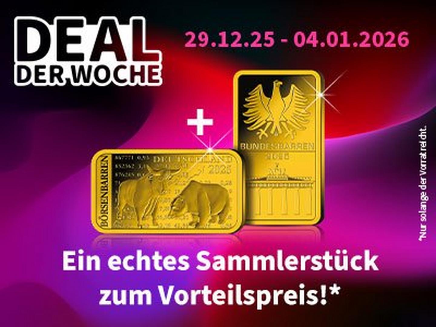 Exklusives 2er-Set mit African Bullion & Börsenbarren in reinstem Gold!