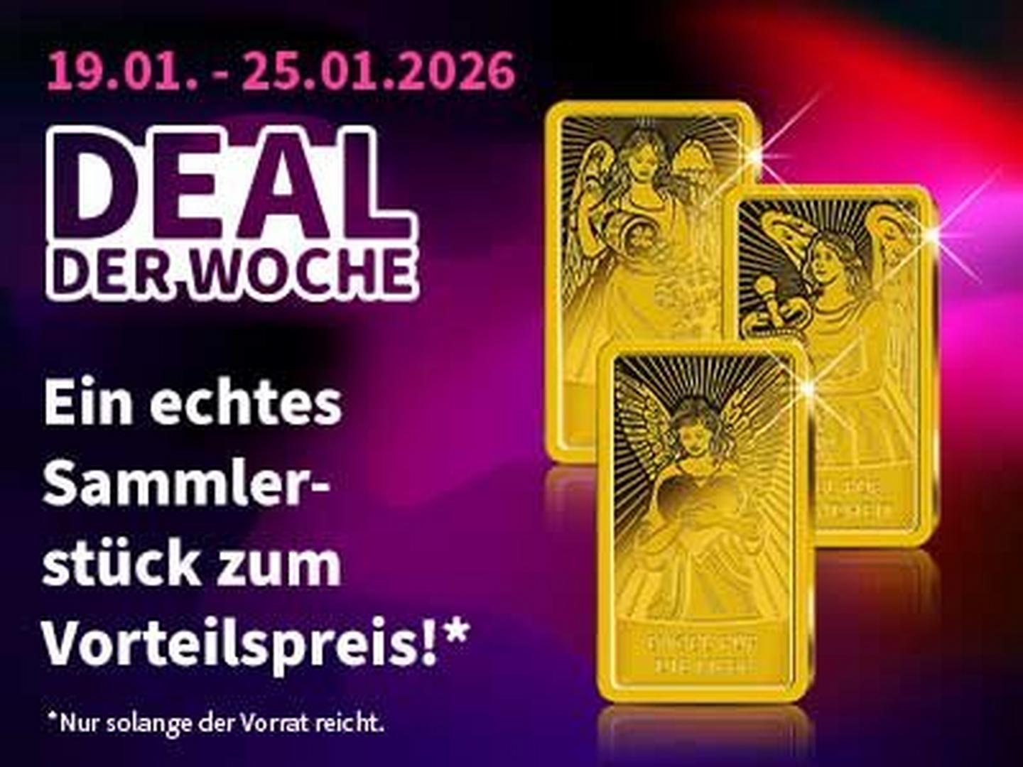 Wunderschöne Goldbarren "Engel"