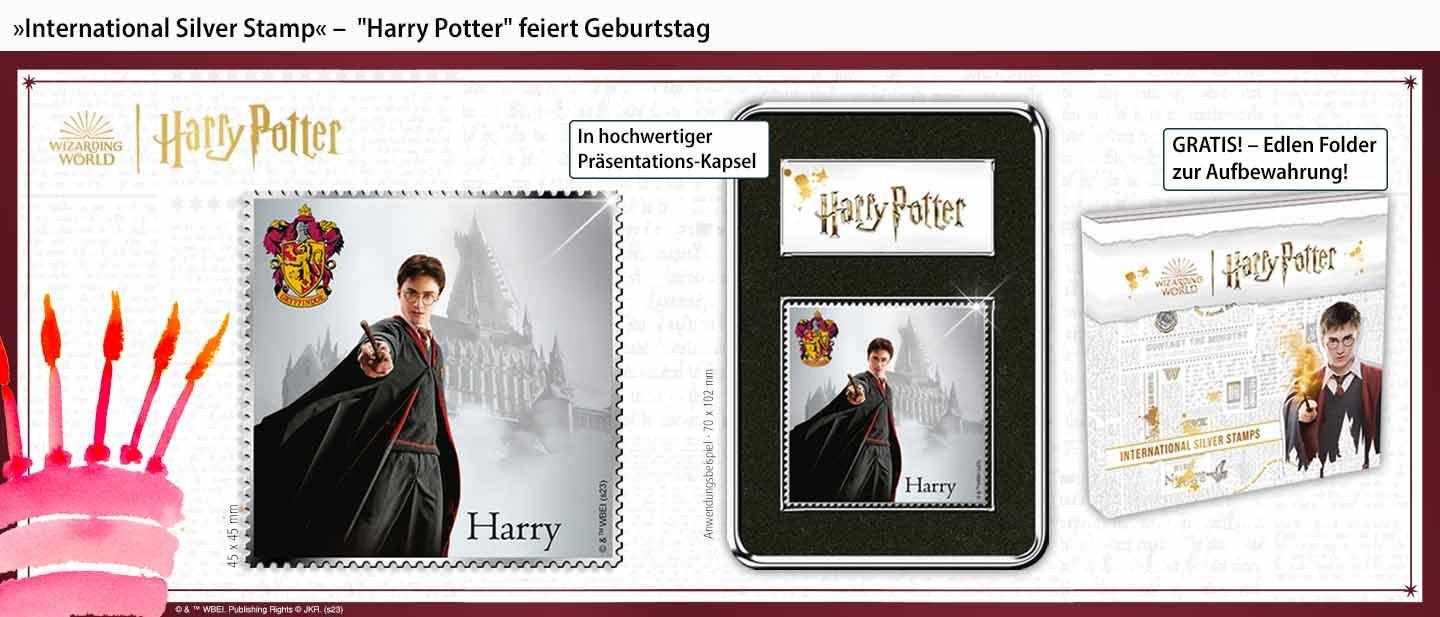 International Silver Stamp - Harry Potter