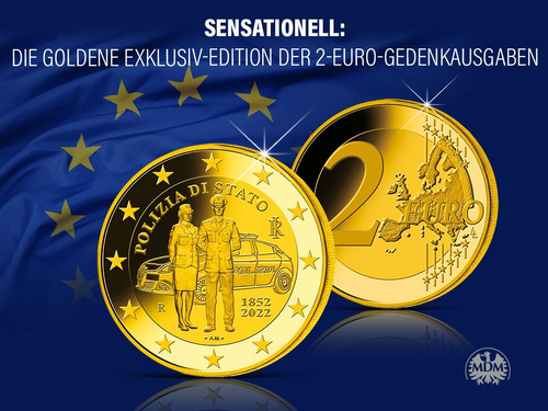 Exklusiv: Die 20 goldenen 2-Euro-Gedenkausgaben bis 2022