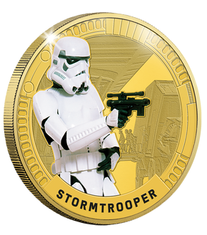 Frappe dorée à l'or pur «Stormtrooper»
