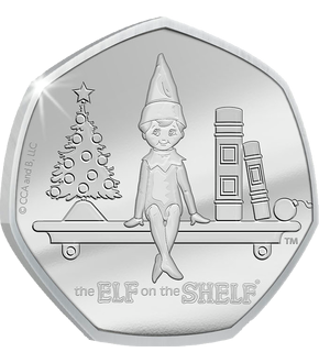 Monnaie officielle argentée «The Elf on the shelf» 2022