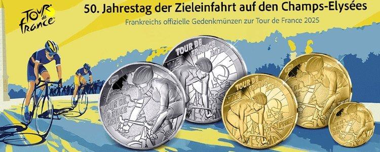 Münzen-News: Tour-de-france-Jubiläumsmünzen