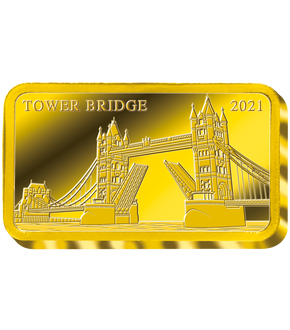 Monnaie-lingot en or le plus pur «Londres - Tower Bridge» 2021