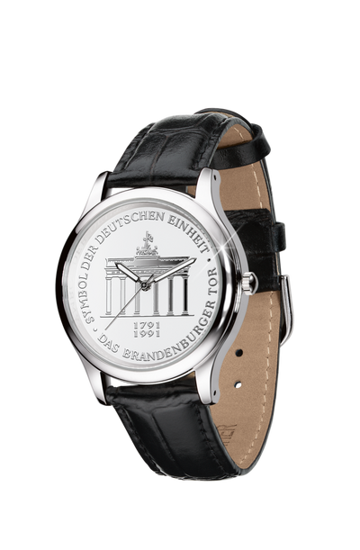 Hochwertige Armbanduhr im Münz-Design – "Brandenburger Tor"