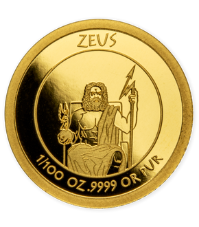 Collection de monnaies officielles des Dieux de l'Olympe, première livraison « Zeus » 2022