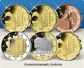 Kursmünzensatz Andorra