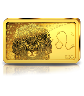 Monnaie-lingot en or pur «Signes du Zodiaque» : Lion