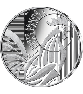 La monnaie officielle française 10 Euros argent «Coq» 2015, Belle Epreuve