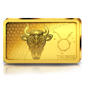 Monnaie-lingot en or pur «Signes du Zodiaque» : Taureau
