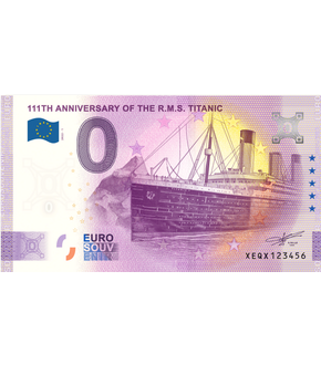 Billet Souvenir 0 Euros « 111ème anniversaire du R.M.S. Titanic »