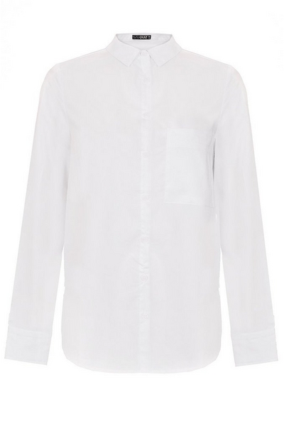 White Cotton Long Sleeve Shirt