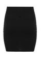 Black Textured Bodycon Skirt