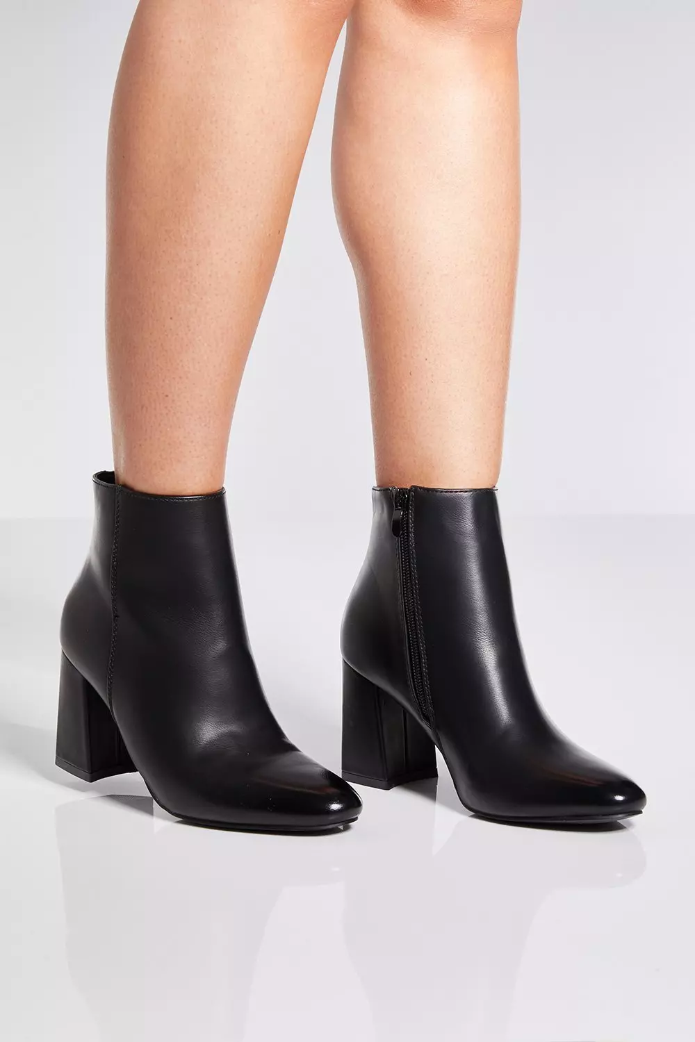 quiz block heel ankle boots