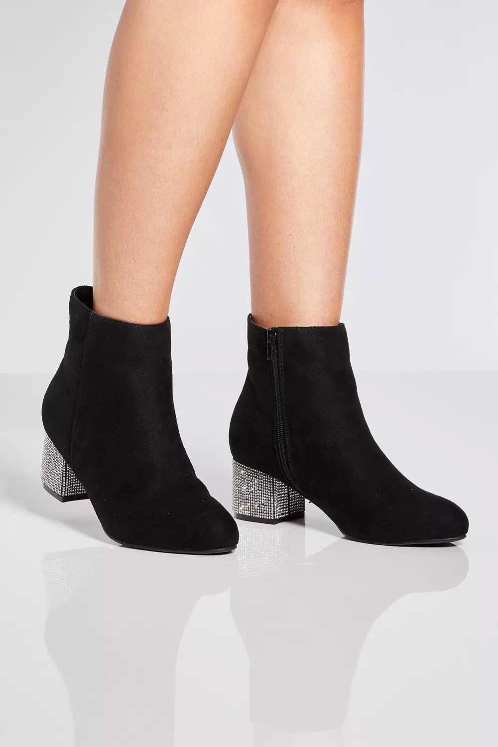 diamante ankle boots uk