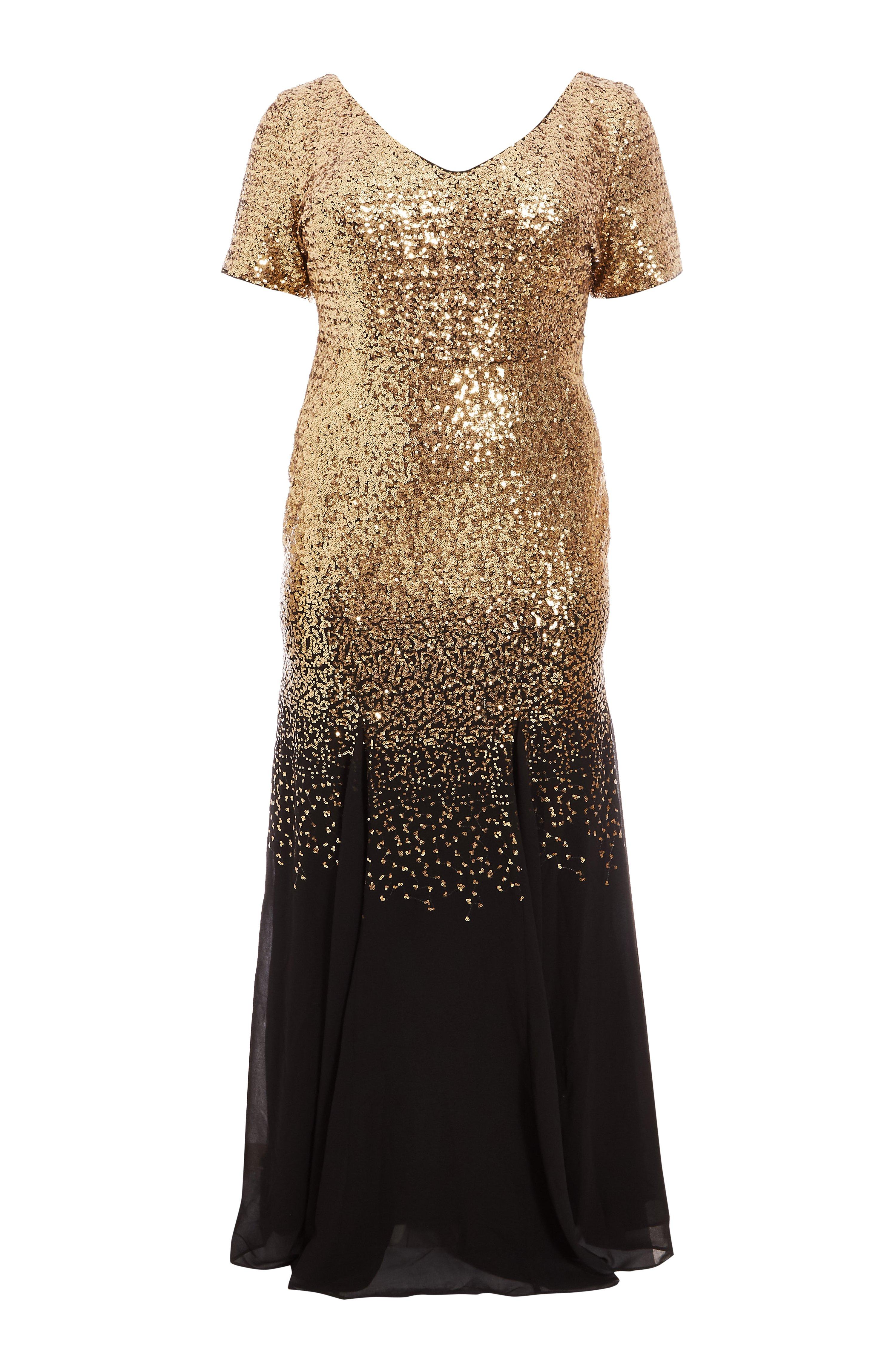 black and gold sequin
