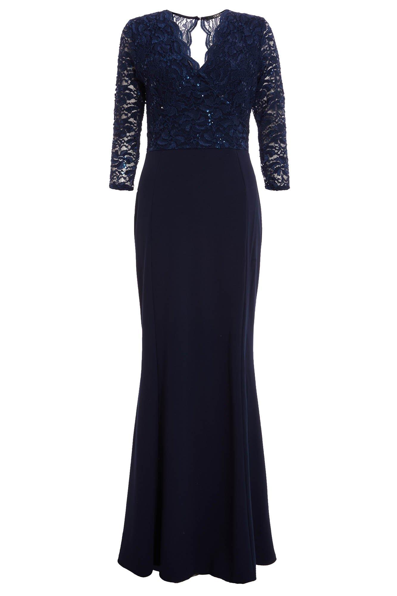 lace sequin gown