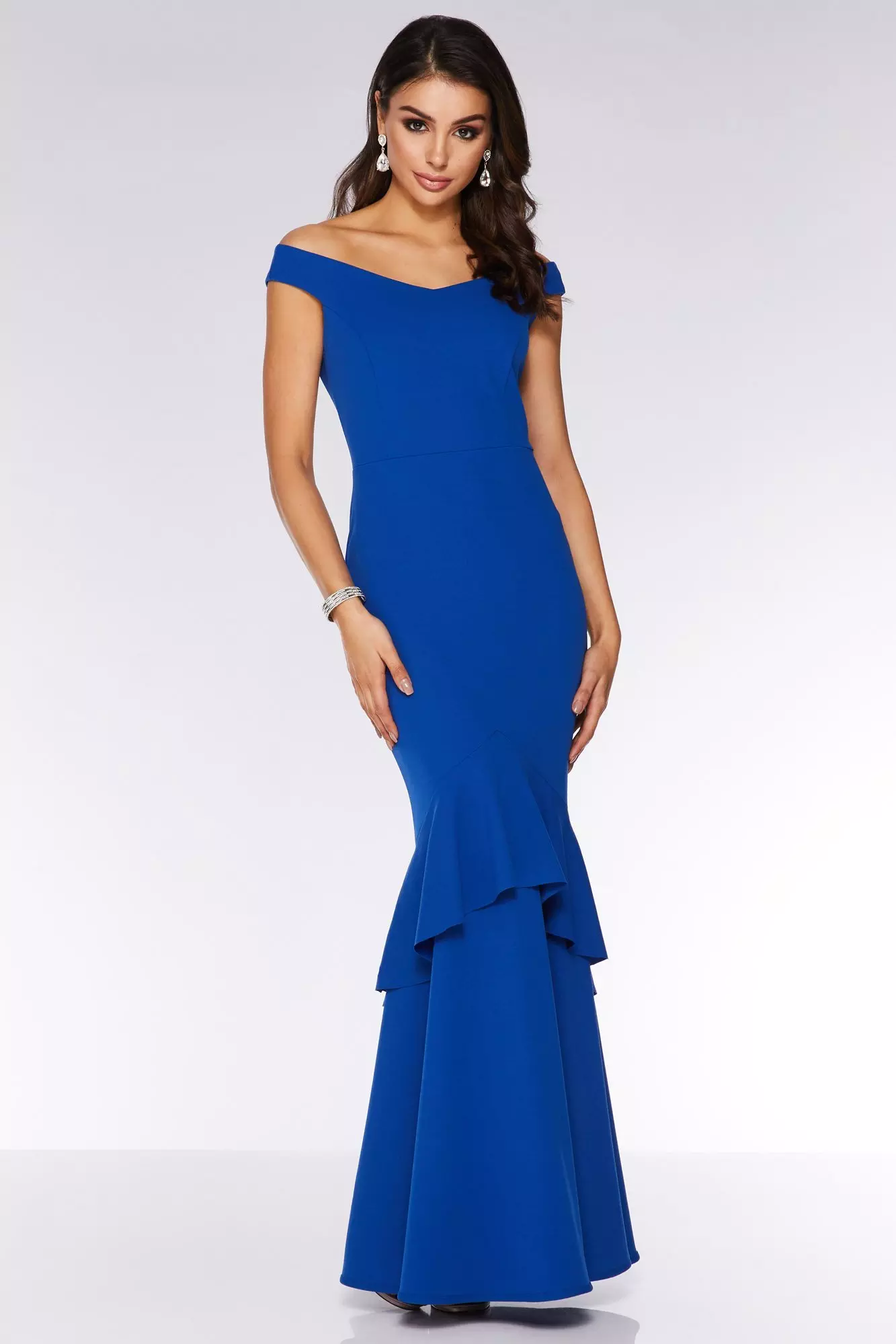 quiz royal blue bardot dress