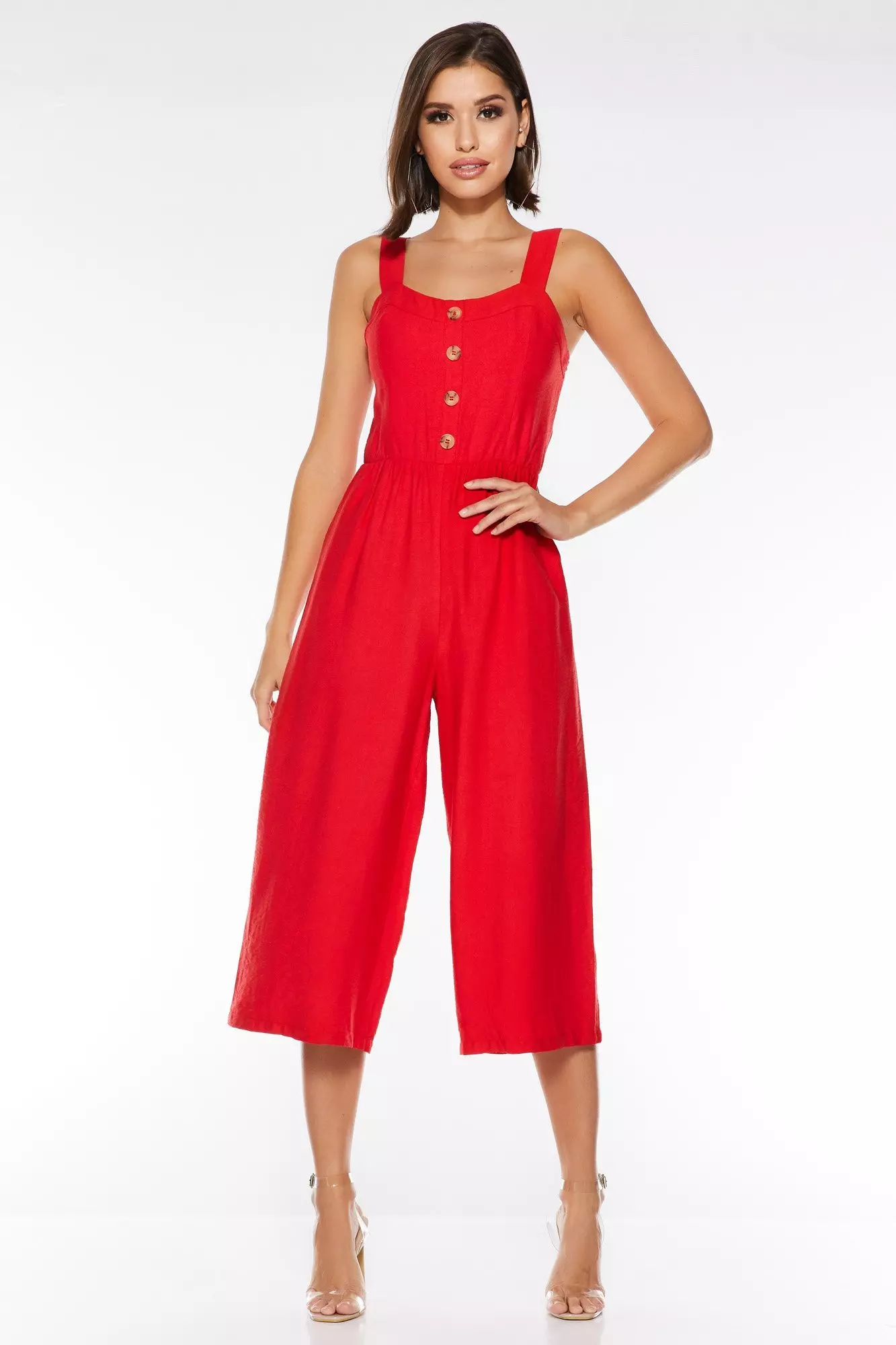 quiz red jumpsuit