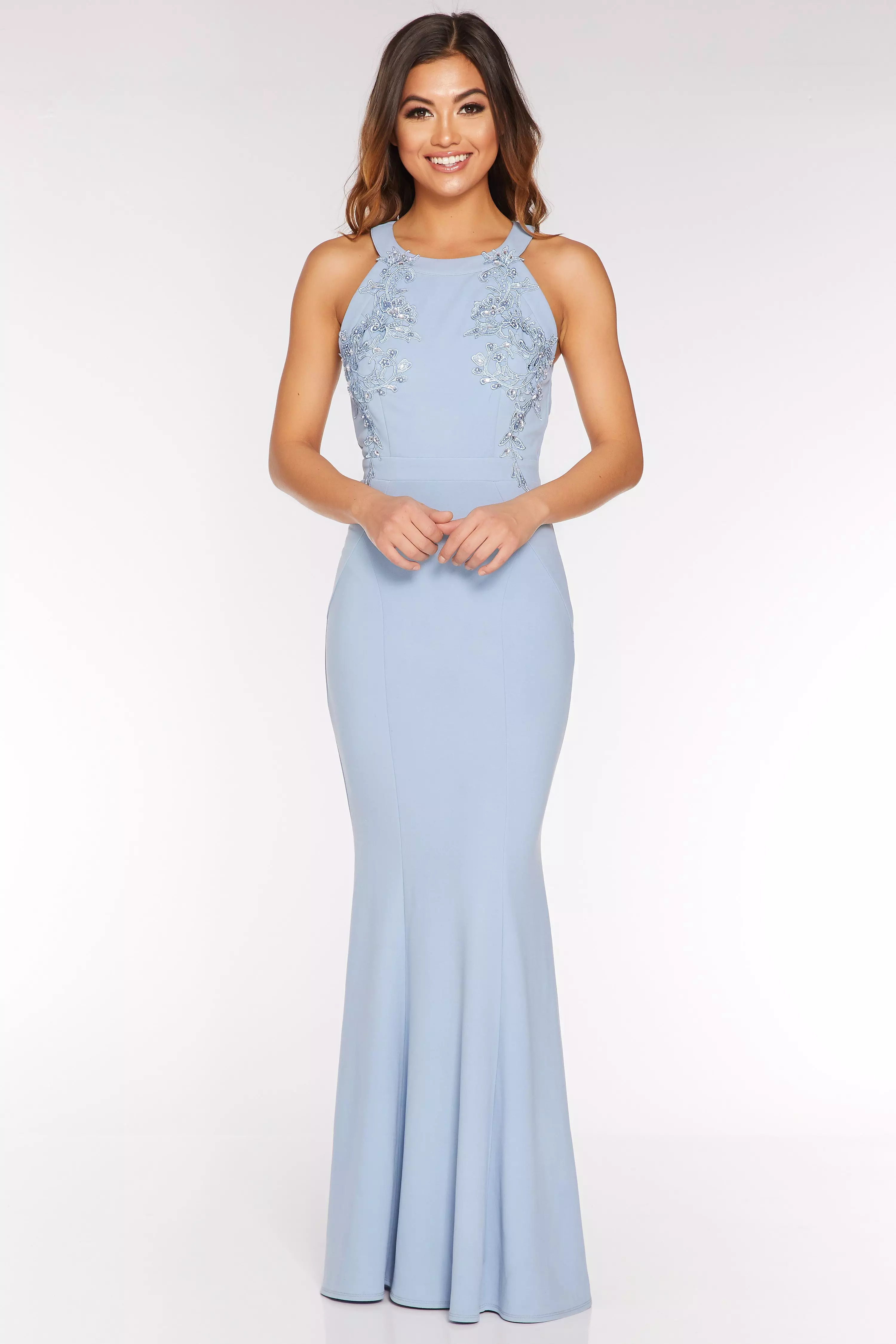 quiz light blue maxi dress