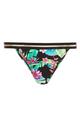 Multicoloured Tropical Print Bikini Bottoms