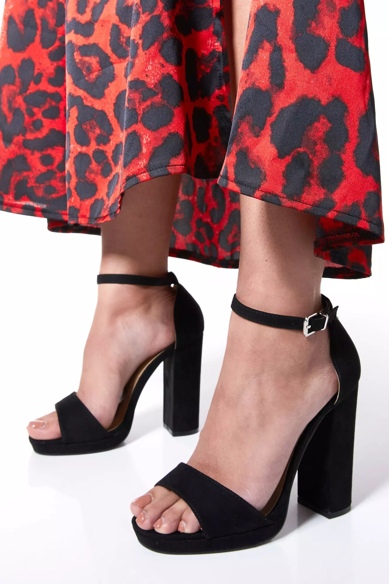 wide fit block heels