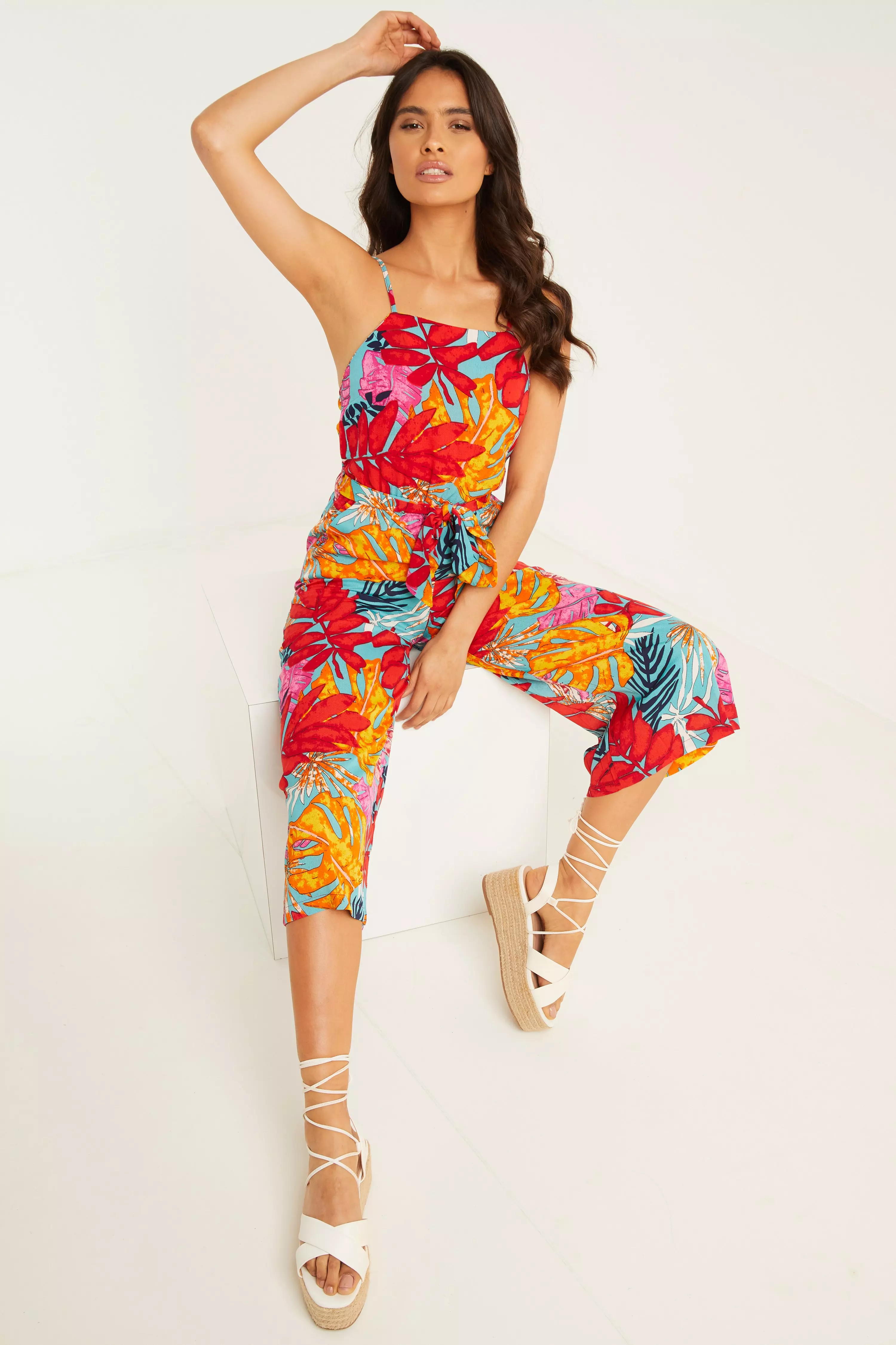 quiz tropical jumpsuit