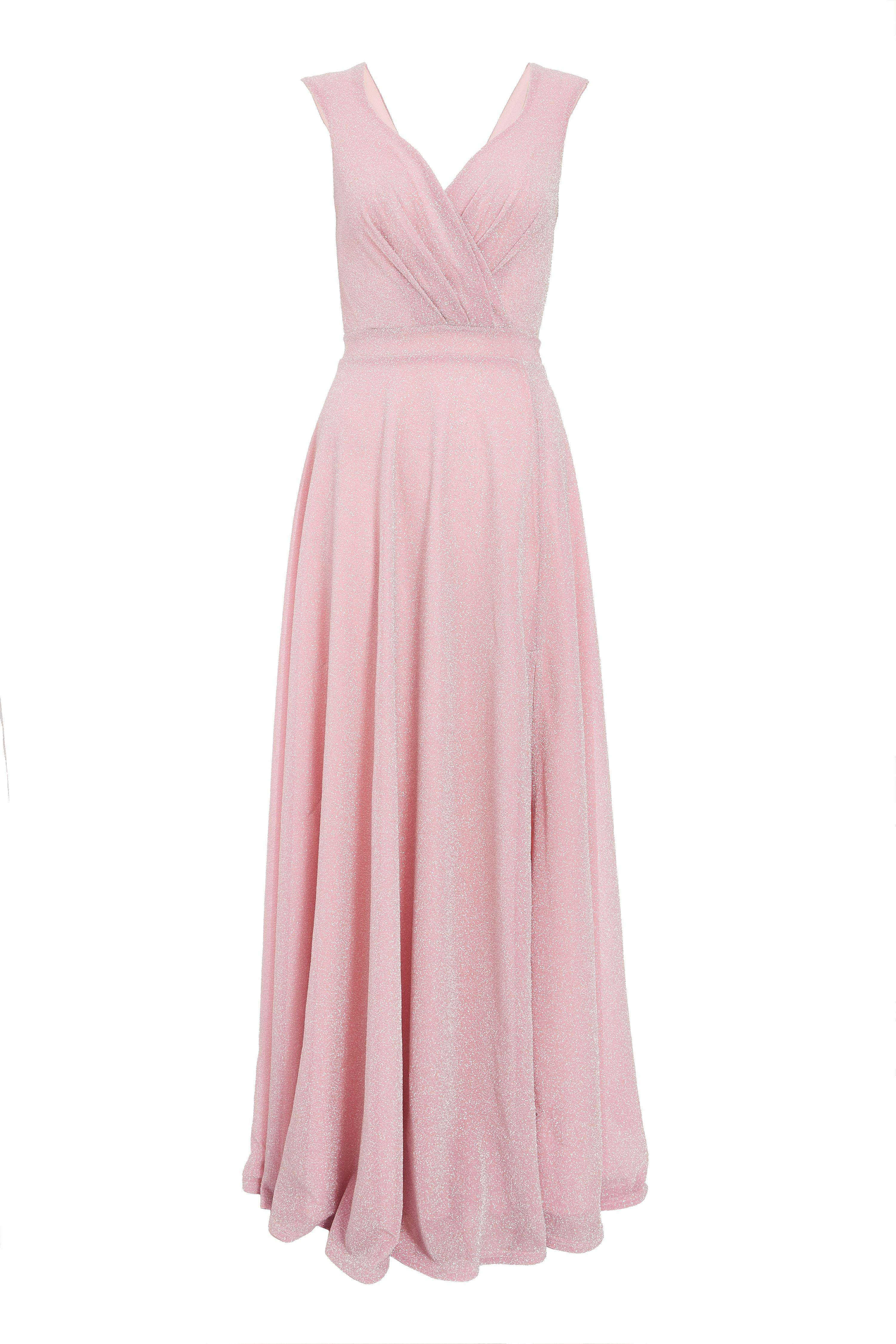 quiz pink wrap dress