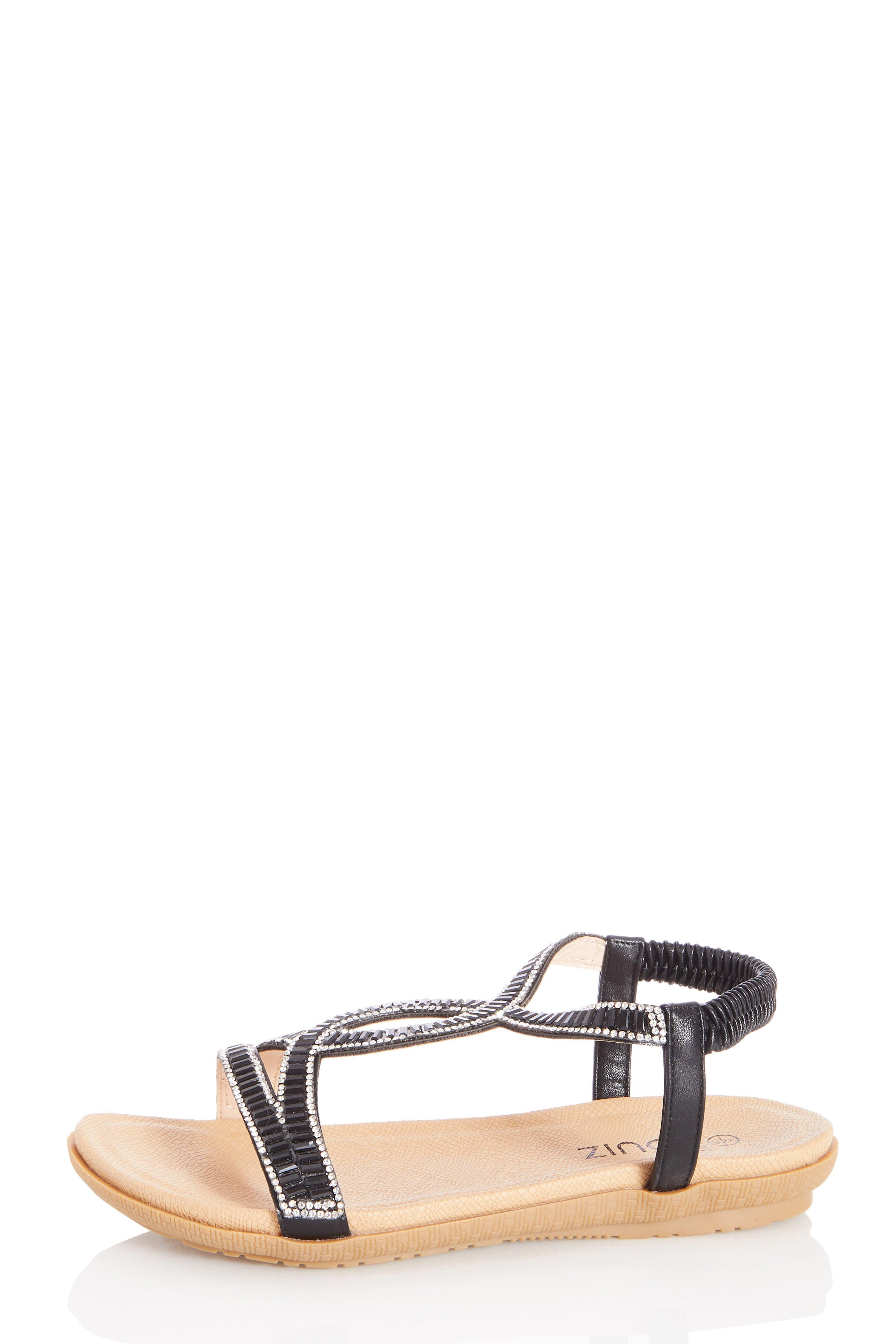 womens wide fit flat sandals