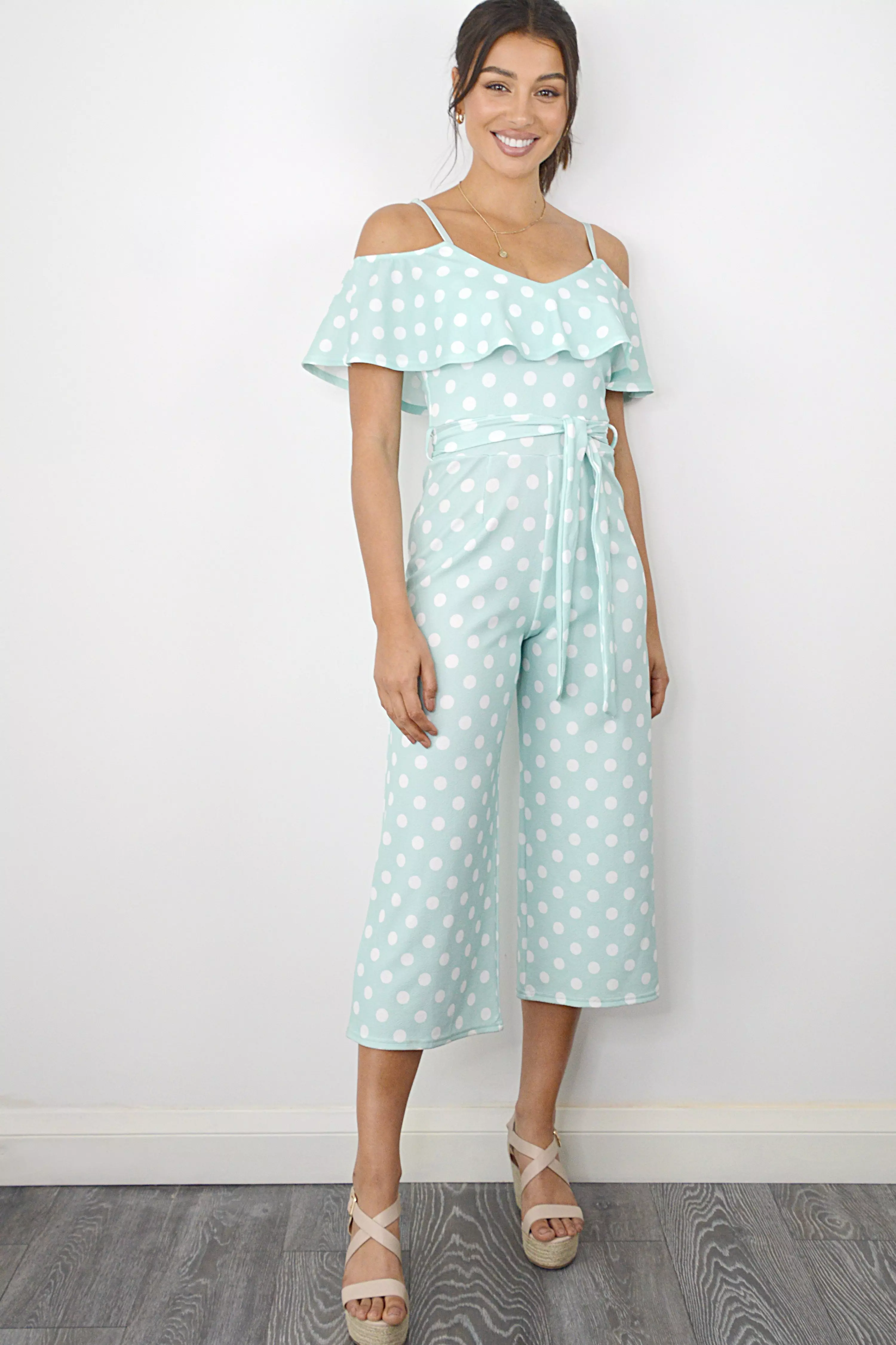quiz polka dot playsuit