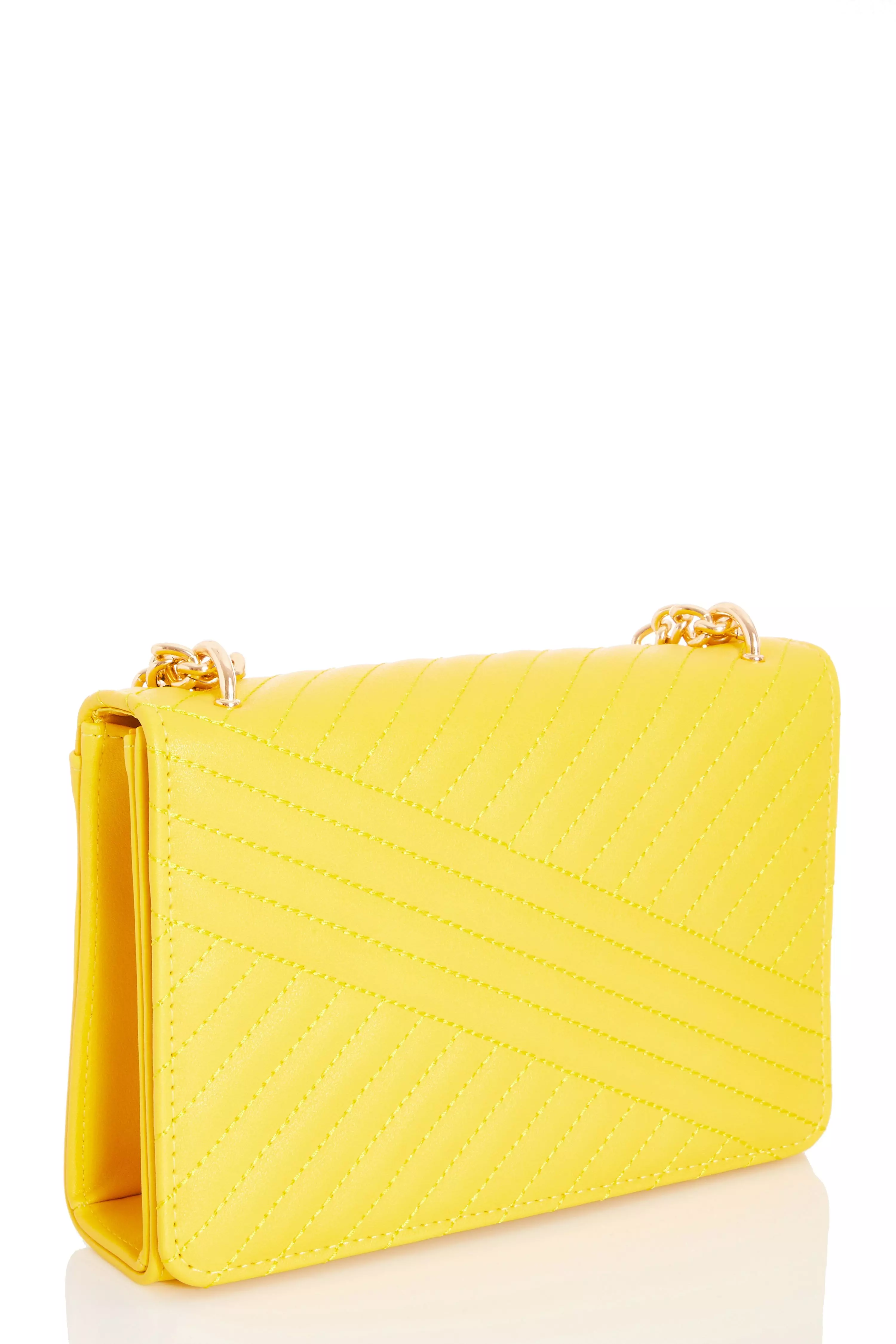 yellow chain bag