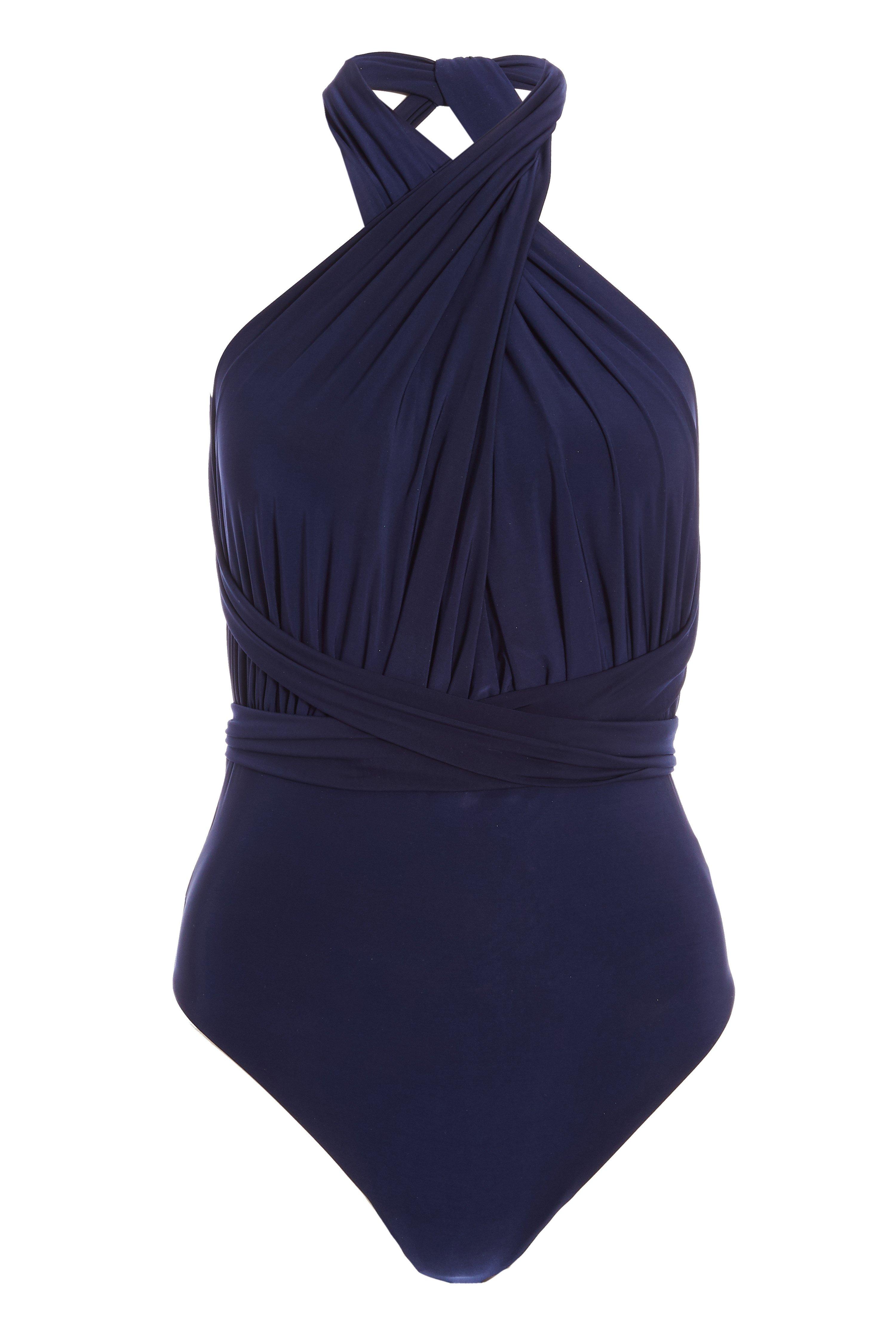 Navy Multi Tie Swimsuit Quiz Clothing