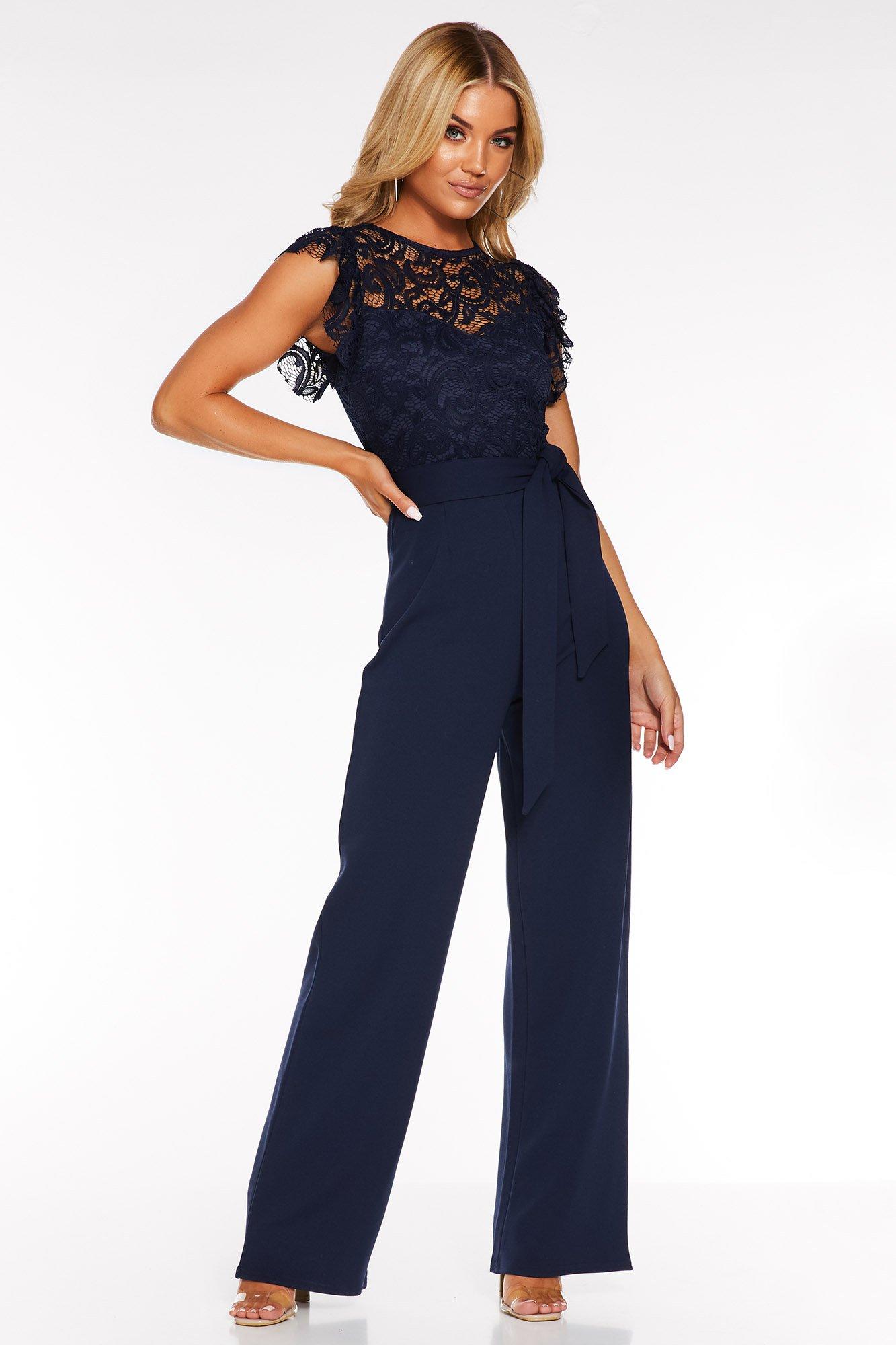 navy palazzo jumpsuit