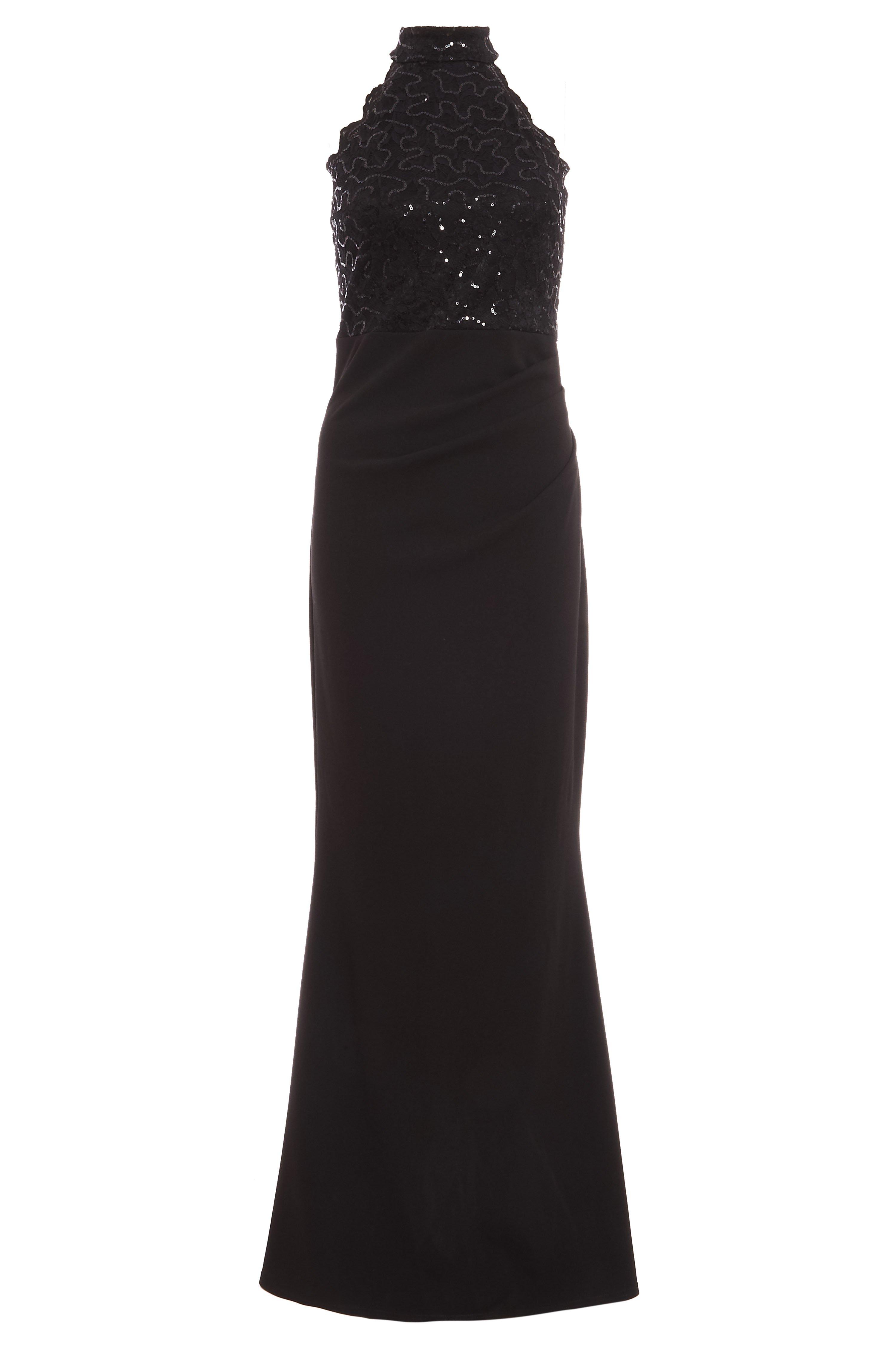 Quiz sequin lace gown best sale