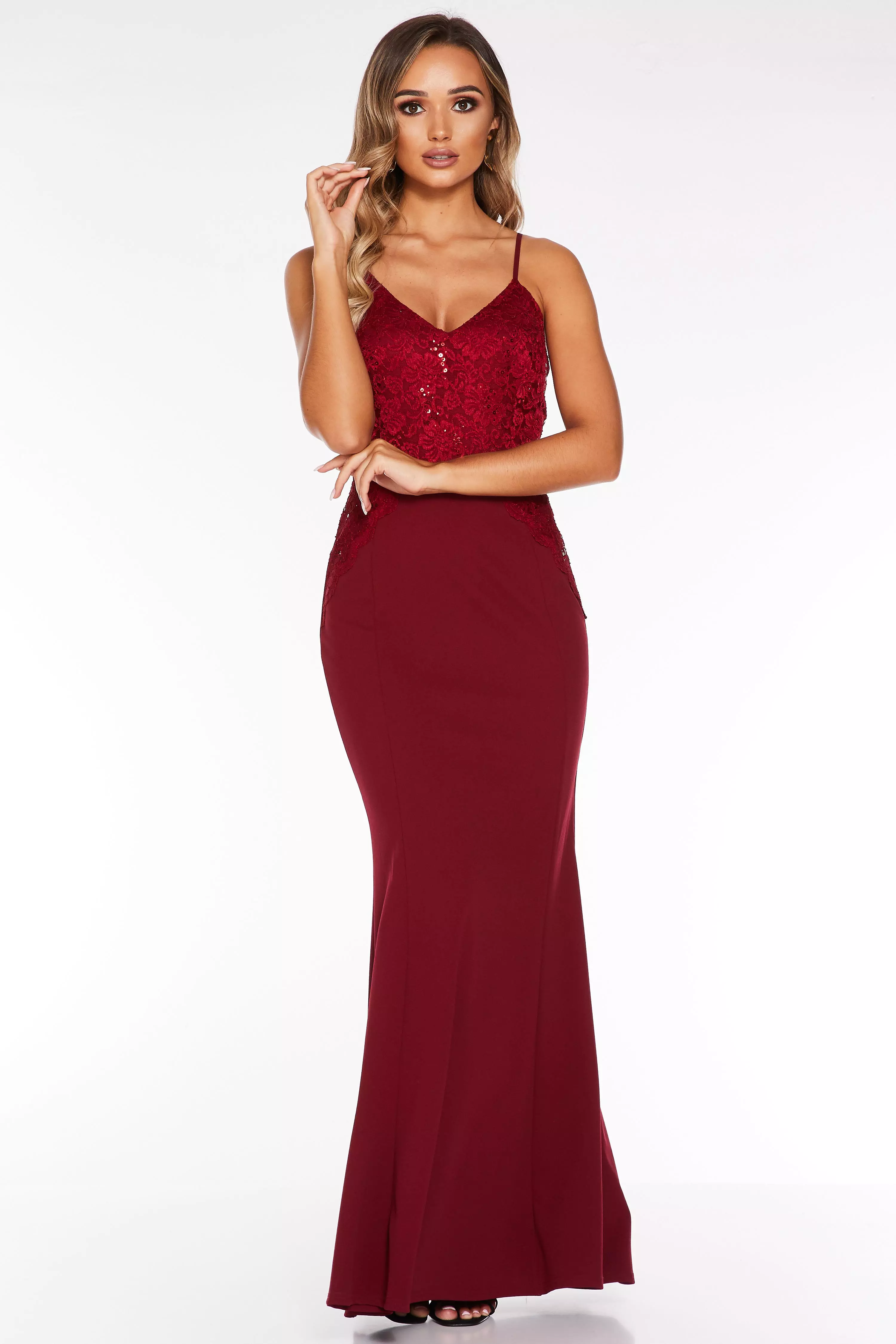 quiz maroon dress