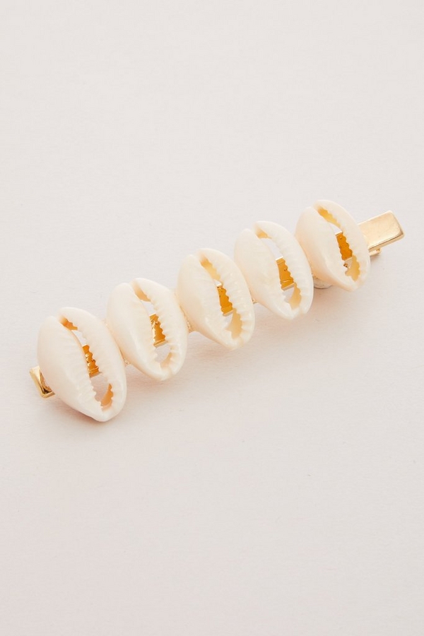 Gold Seashell Hair Clip