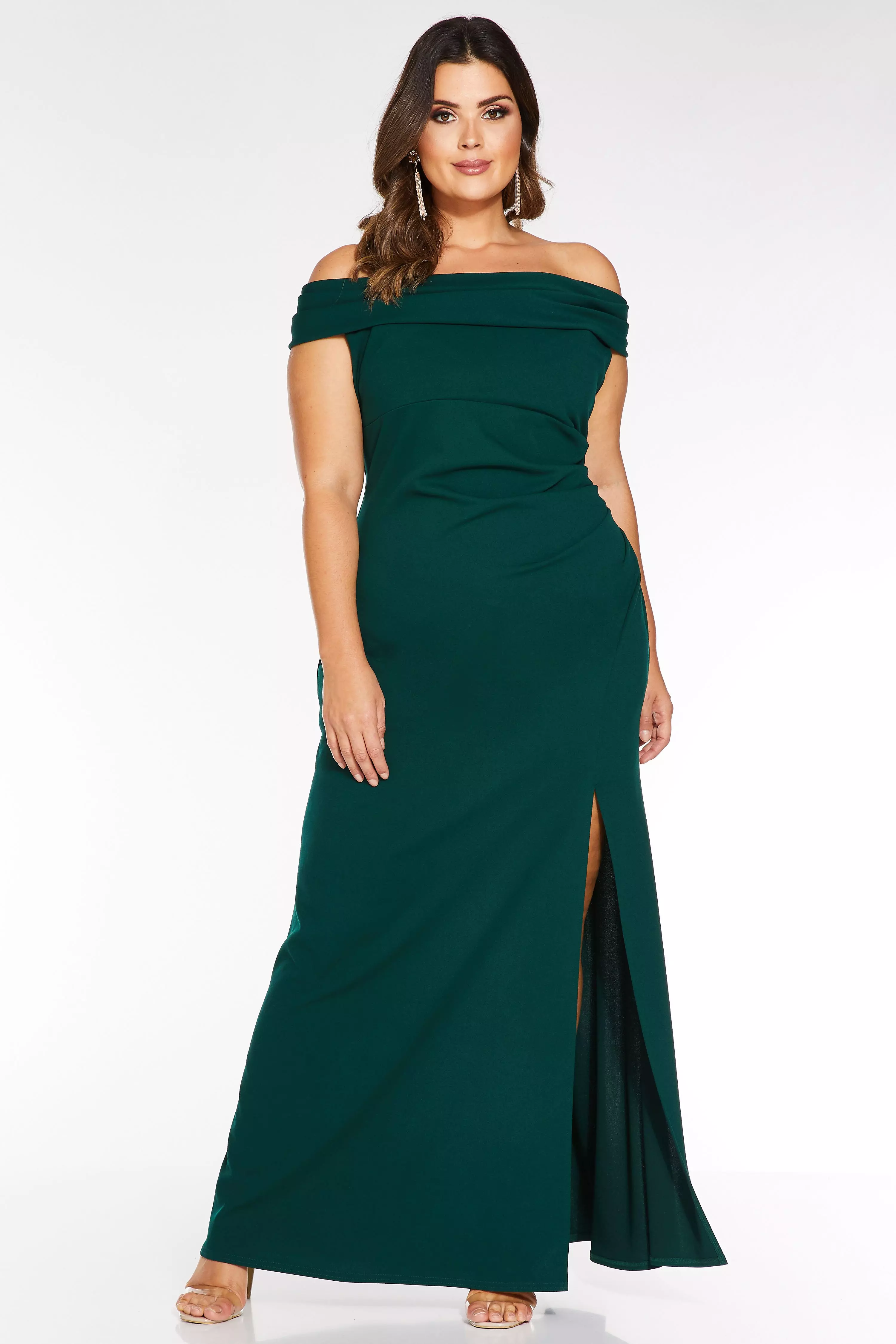 quiz bottle green maxi dress