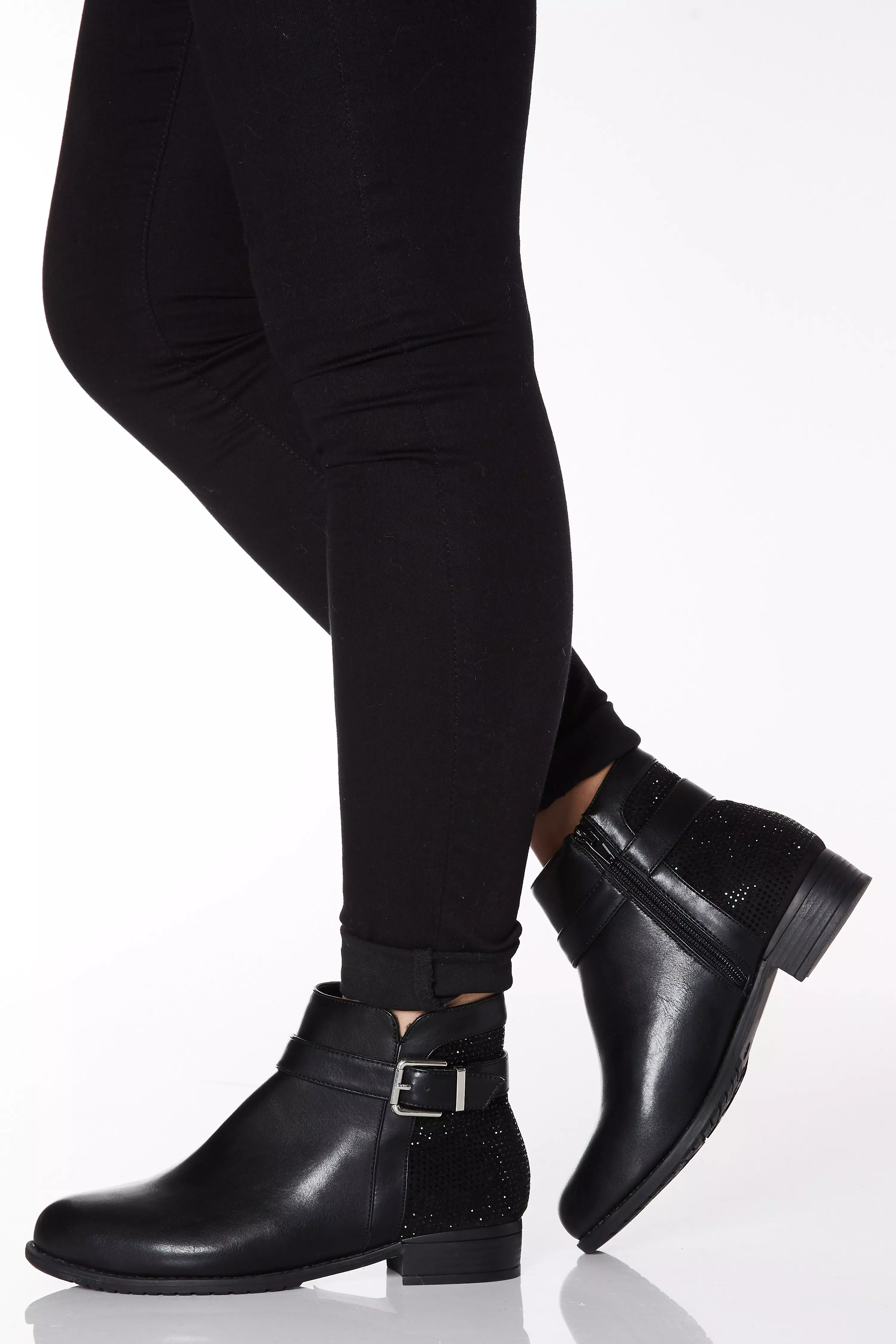 wide fit buckle boots