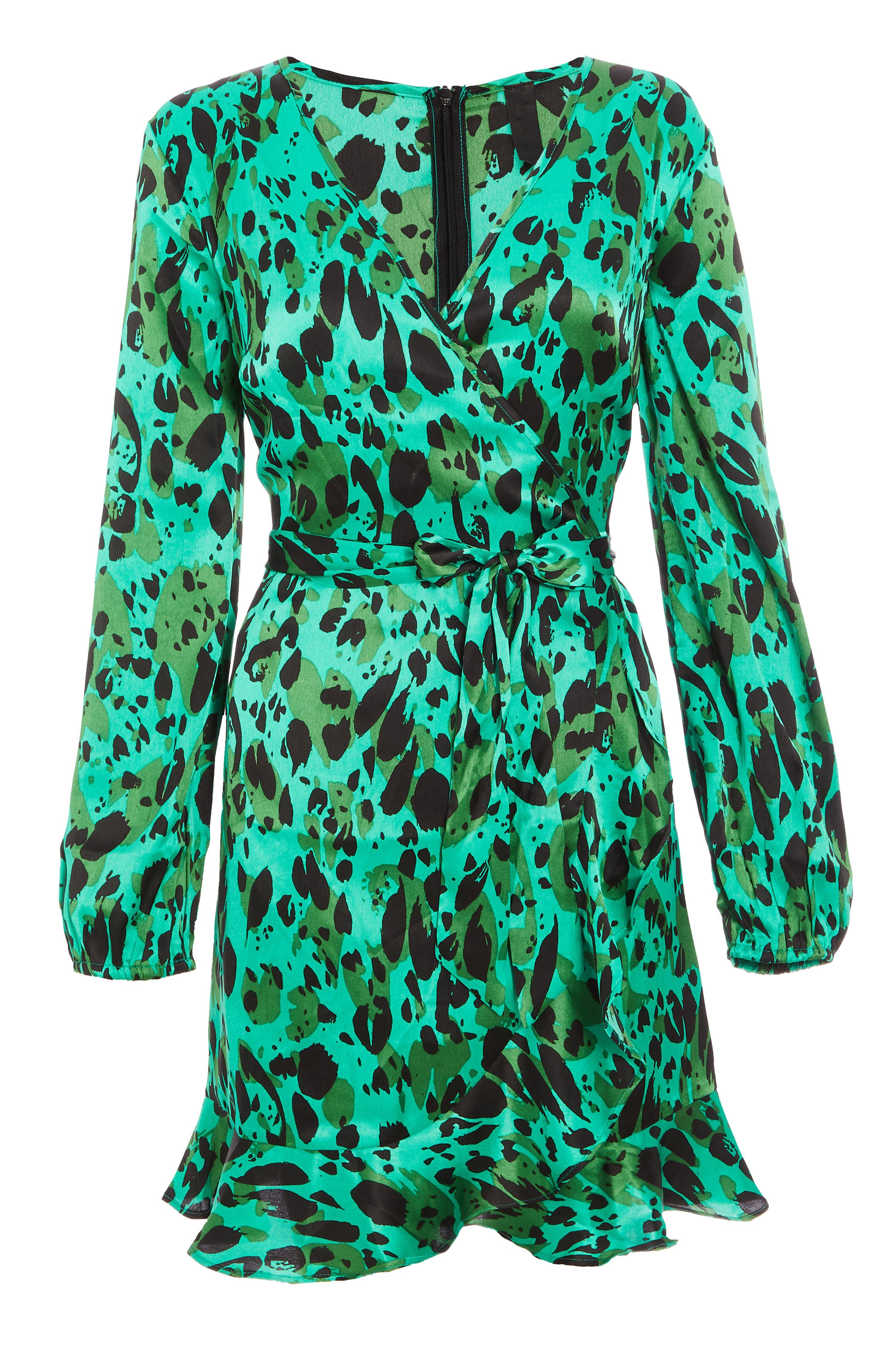 green and cheetah print outfit