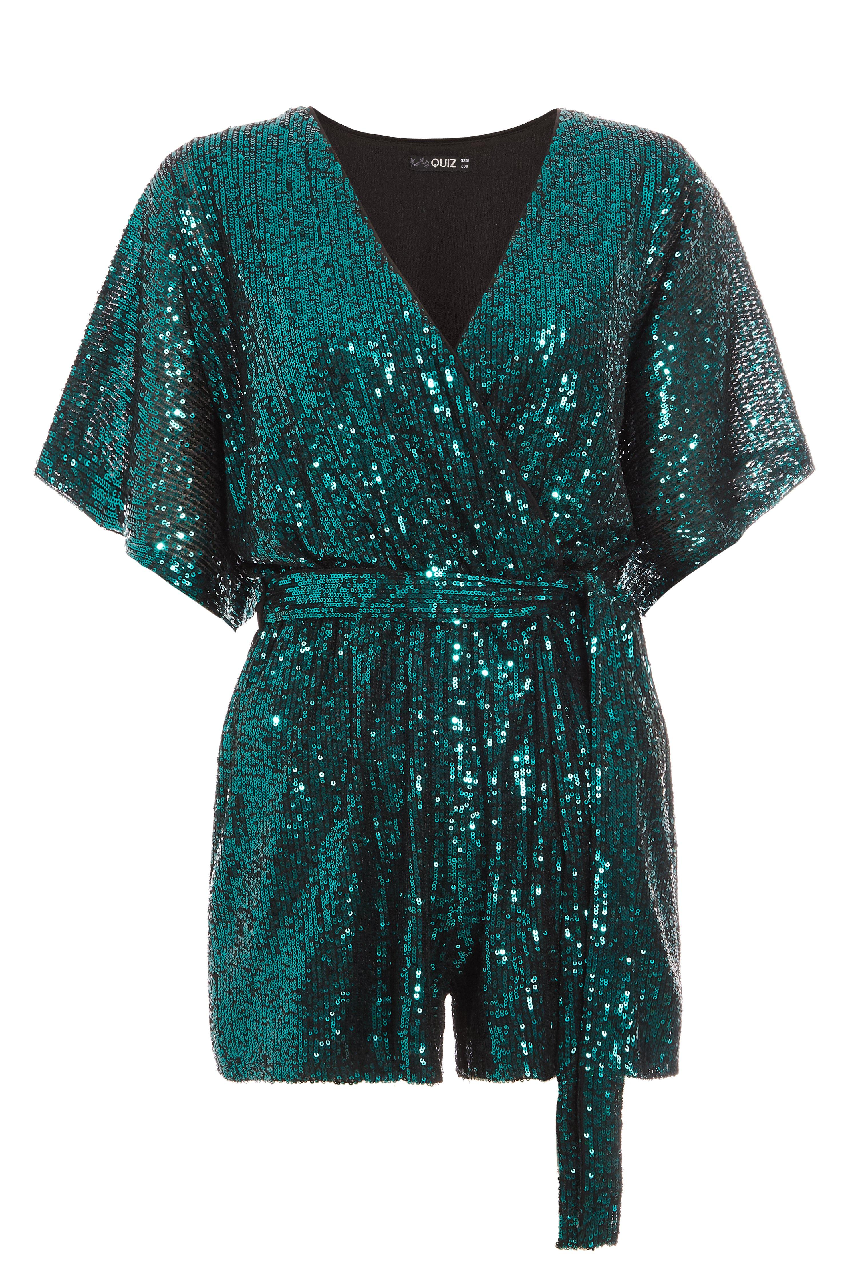 quiz sequin jumpsuit