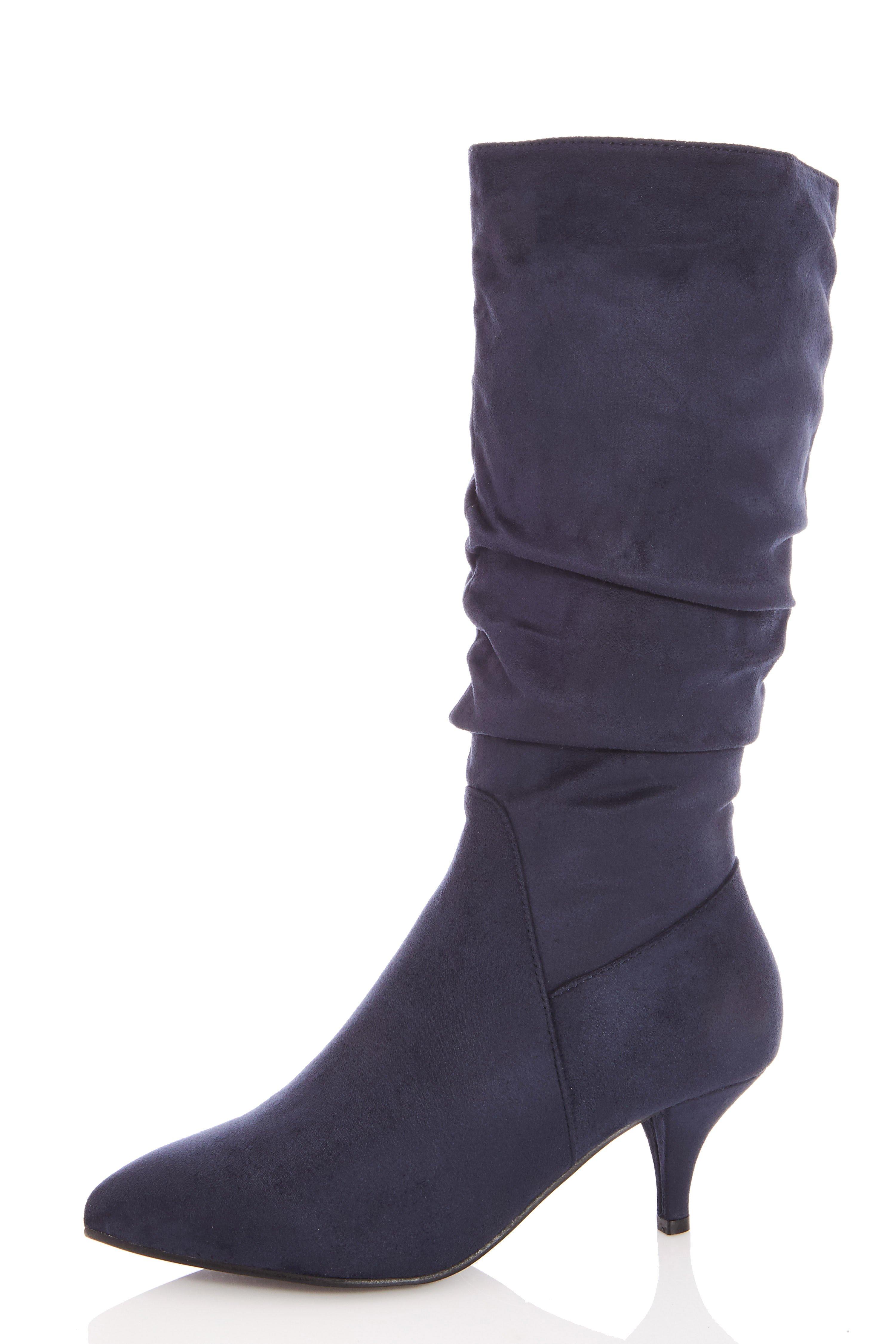 navy calf boots