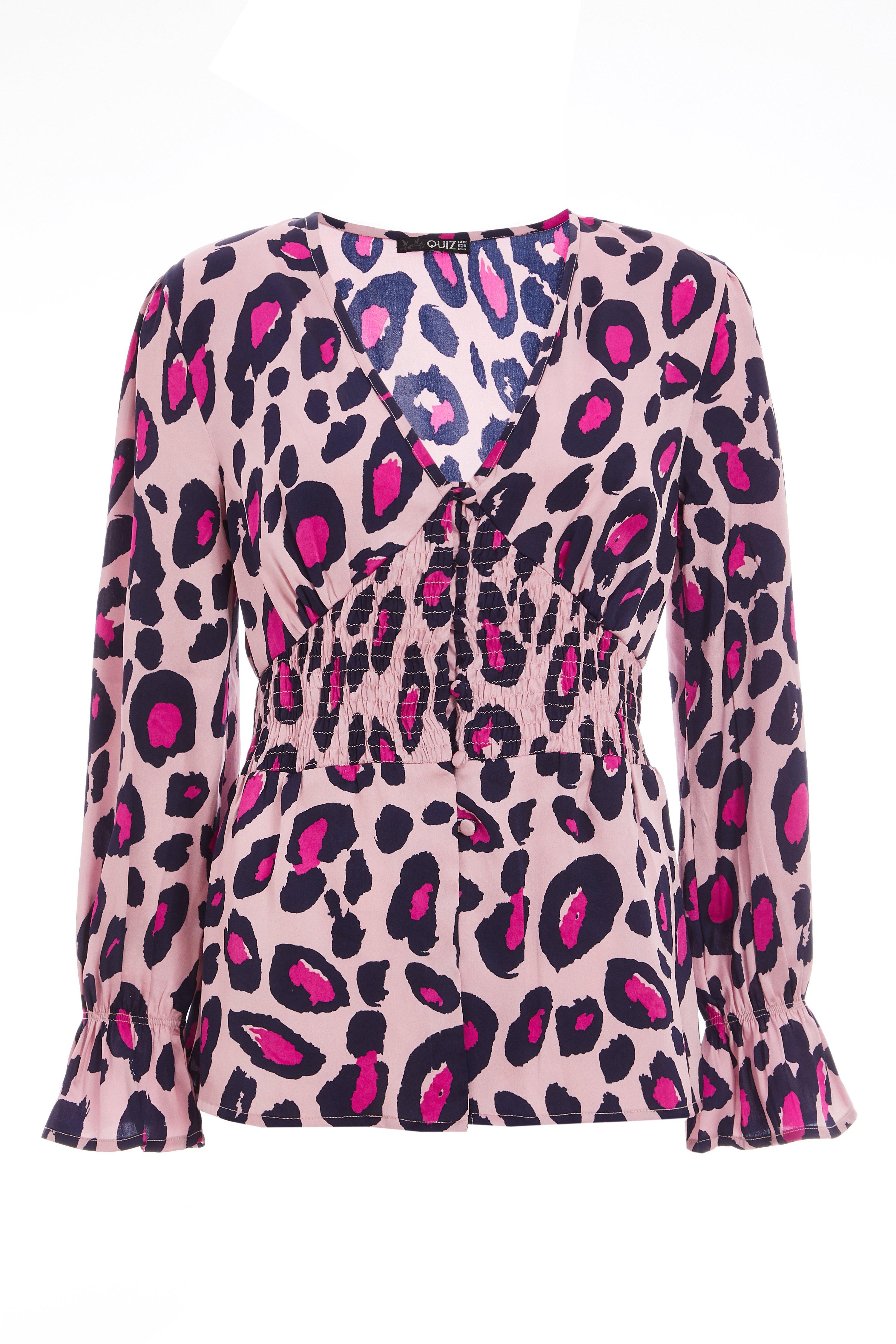 pink animal print clothing