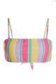 Multicoloured Stripe Bikini Top