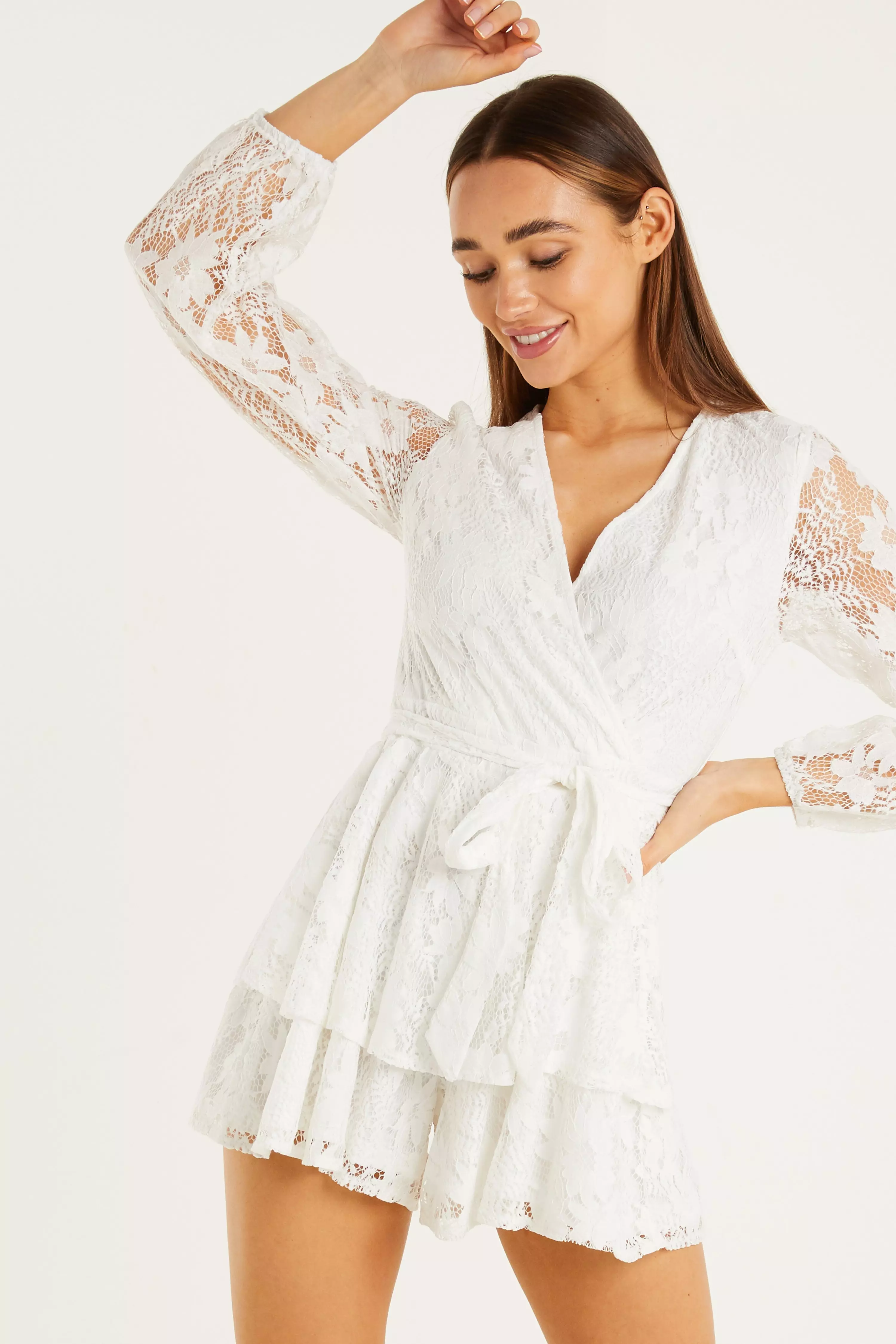 quiz lace playsuit